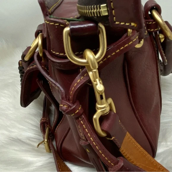 Dooney & Bourke Dark Red Florentine Handbag - Picture 3 of 13